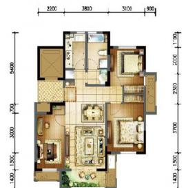【户型】桂花园|三室两厅一卫 99平